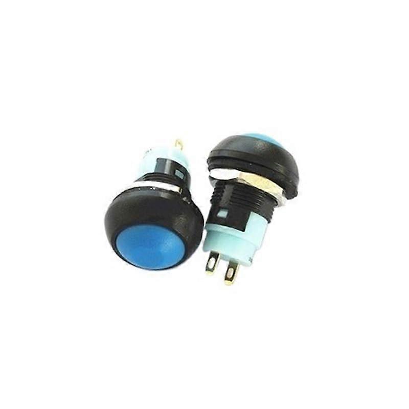 2PCS 12mm Blue Round Push Button Switch PBS33A Latching Lock 3A 250V