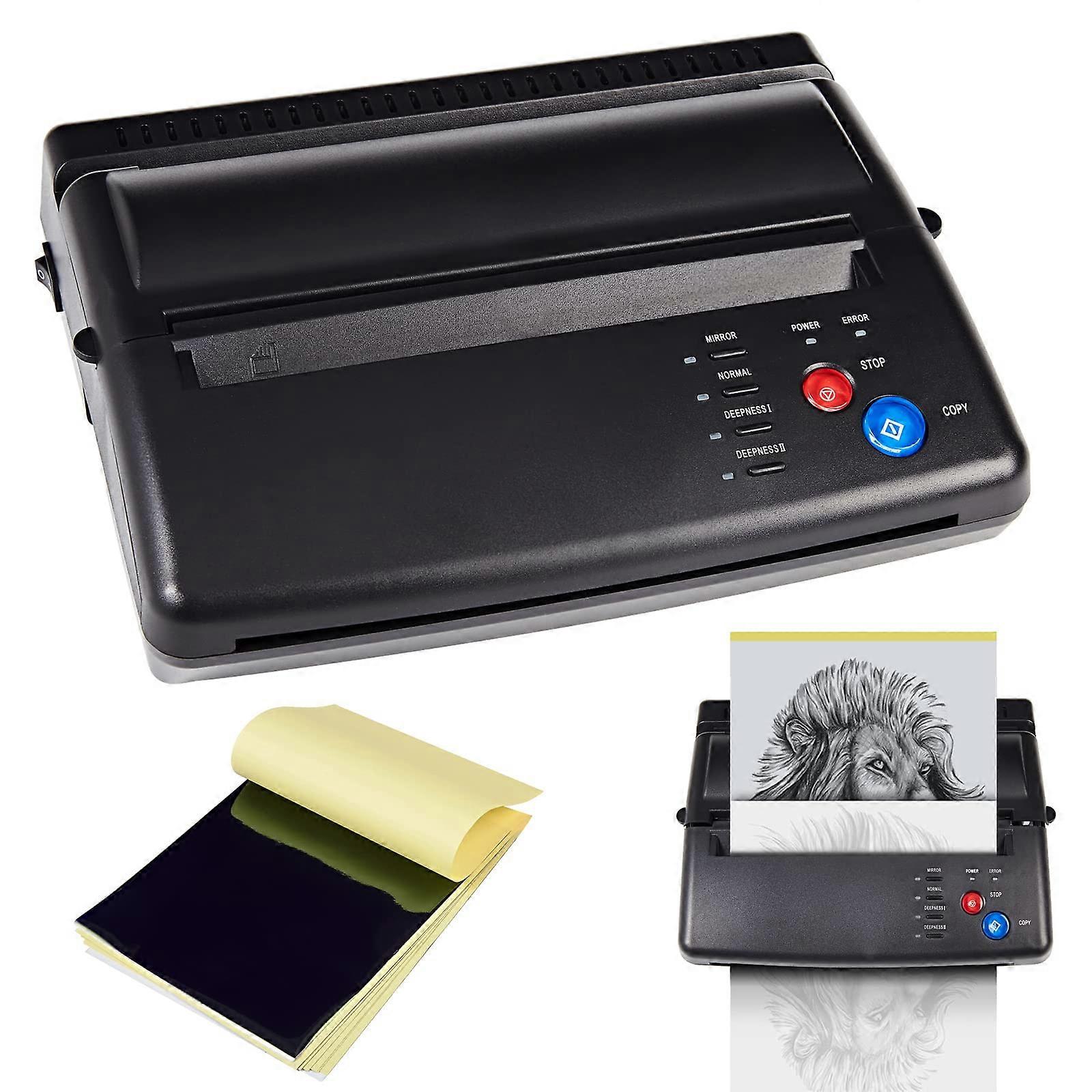 Tattoo Stencil Printer with 20 Transfer Papers, Professional Tattoo Transfer Machine for Artists