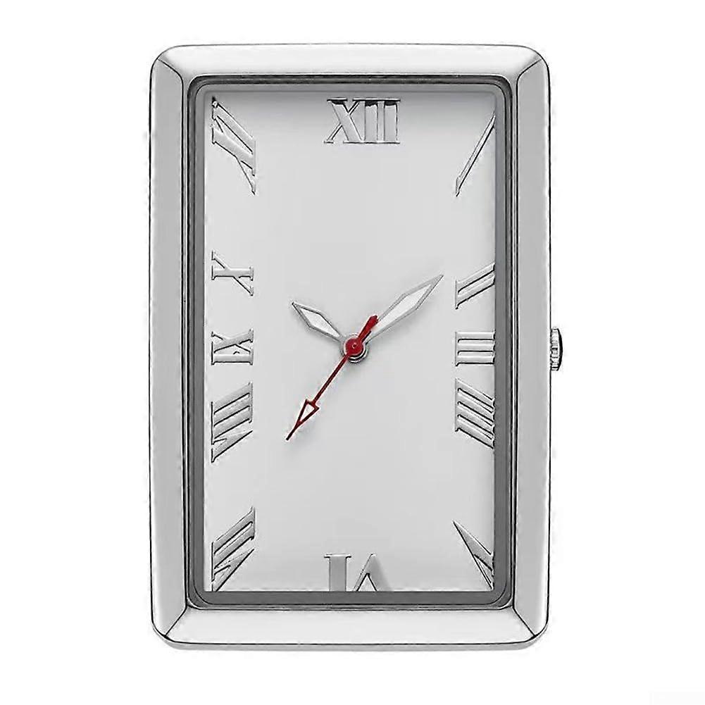 Rectangular Car Dashboard Clock Quartz Precision Timekeeping Clear Display with Vent and Adhesive Mount