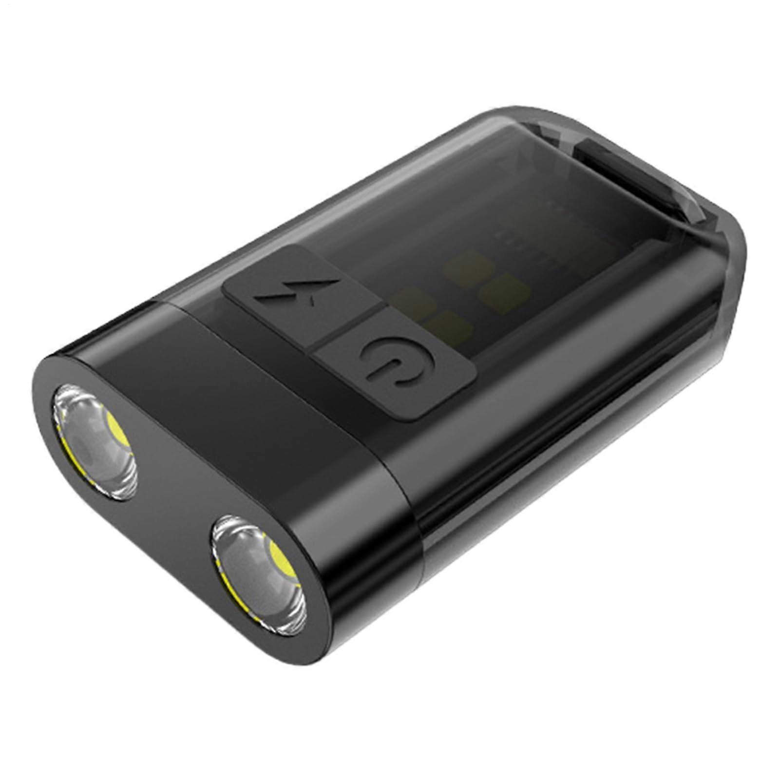 Keychain Flashlight with Dual Headlight Modes, Magnetic Mini LED Light for Camping and Hiking
