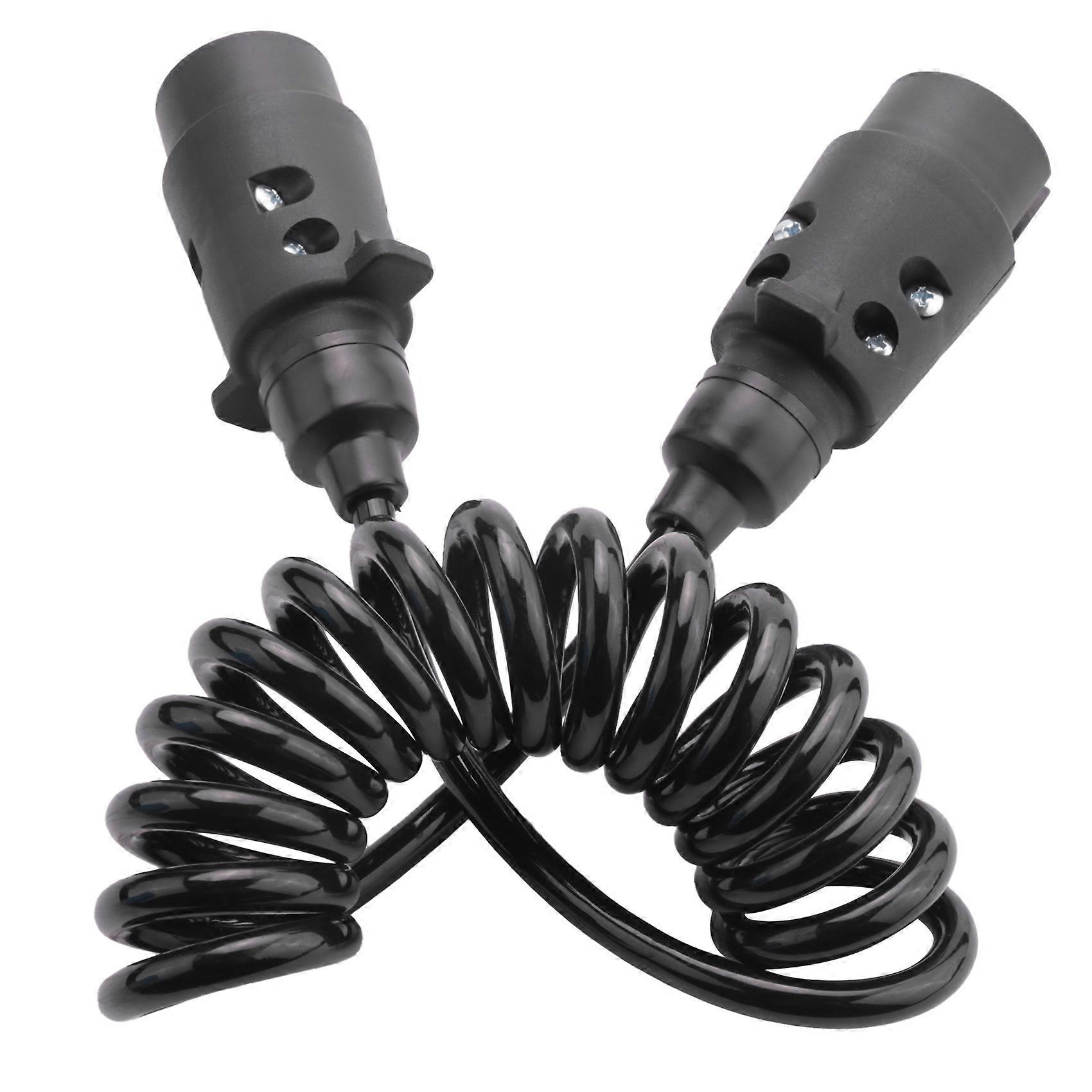 1.6M 7 Pin Car Tow Trailer Extension Cable Coupling Circuit Plug