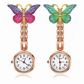 2 stuks zakhorloges, prachtige hangende horloges, accessoires voor verpleegkundigen