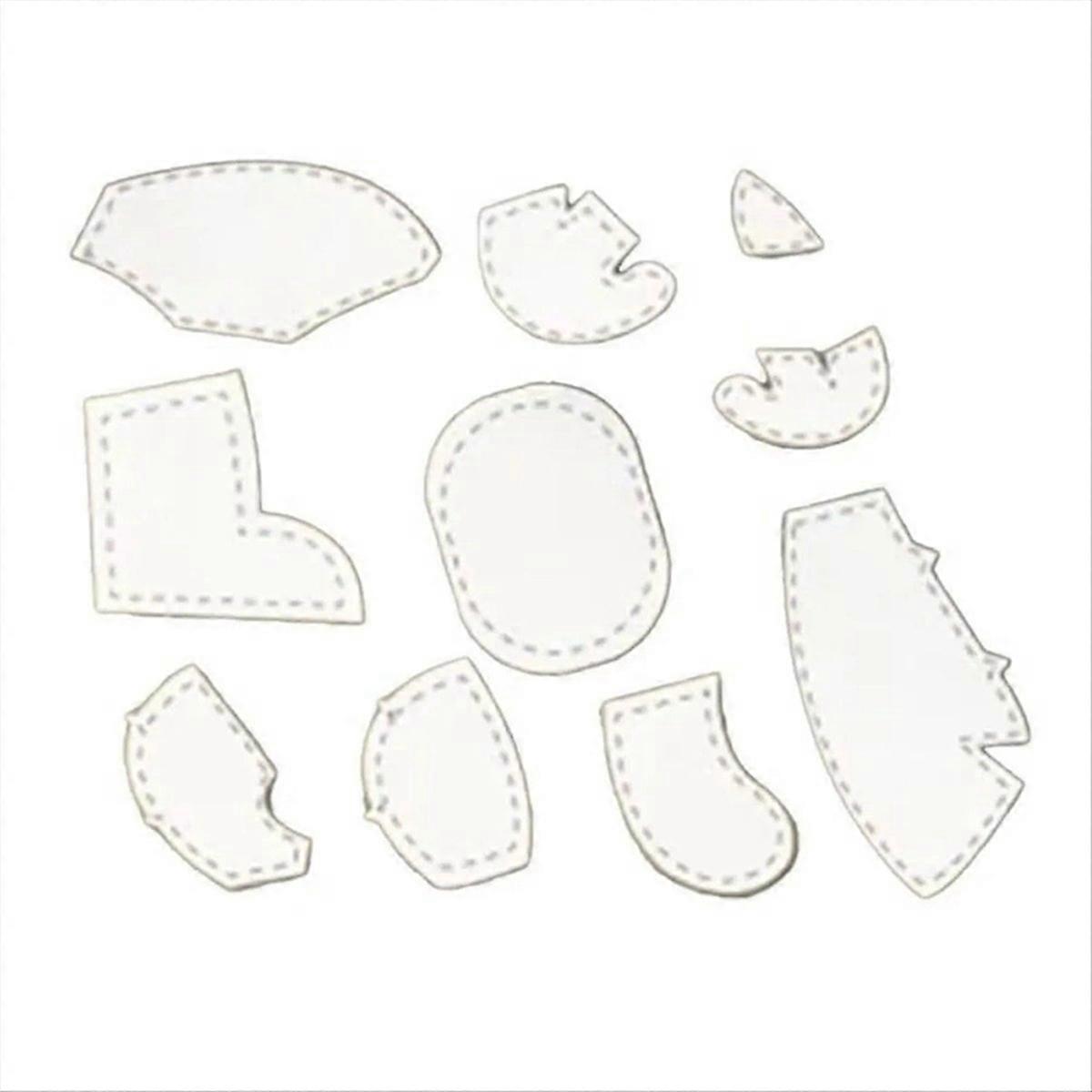 8Pcs/Set 10In Acrylic Template Ruler Set Memory Quilting Ruler A