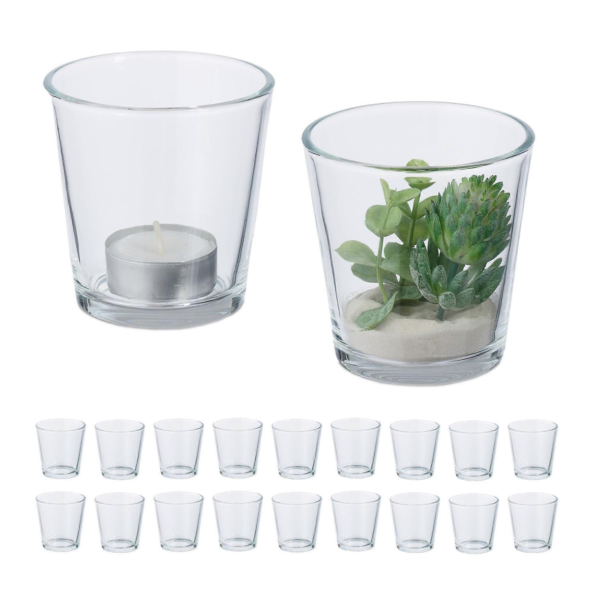 Teelichtgläser Set mit 20 Stück