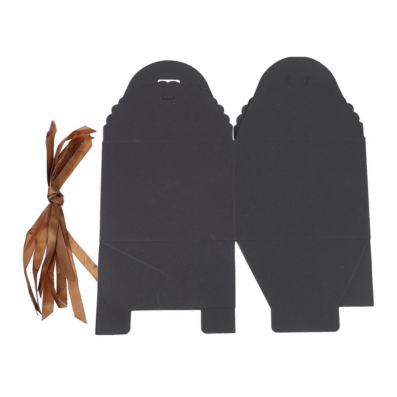 Black Dessert Boxes Cake Boxes for Storage 10Pcs Portable Cupcakes Holder