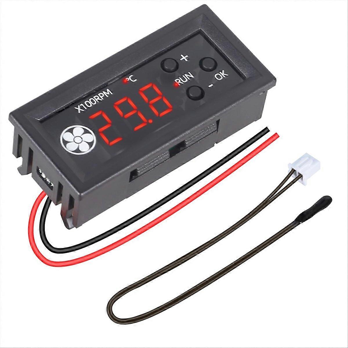 Fan Temperature Controller,DC 12V PWM 4-Wire Fan Speed Controller