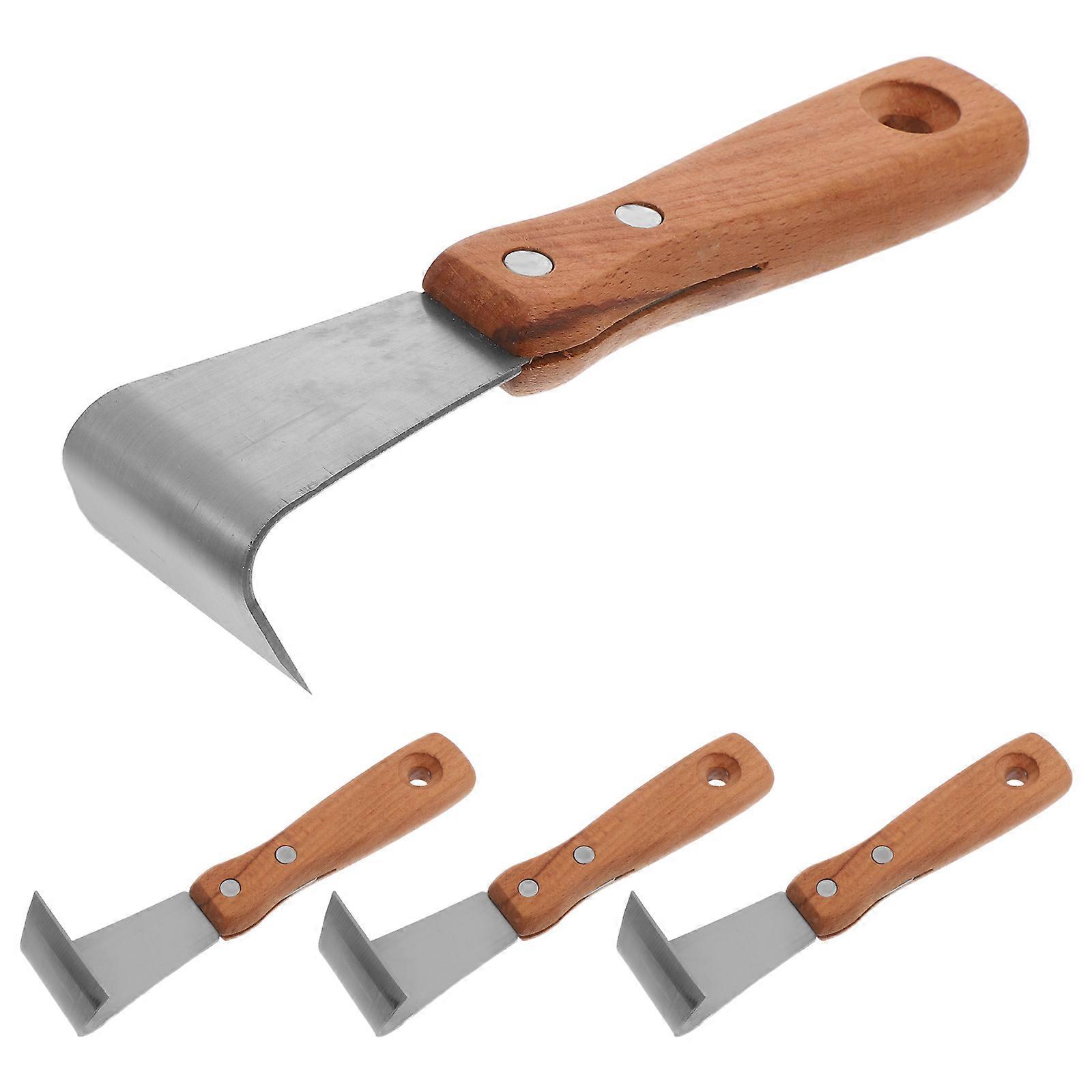 Gardening Bark Spud Tool Log for Tree Bark Removal 4Pcs Hand Tool