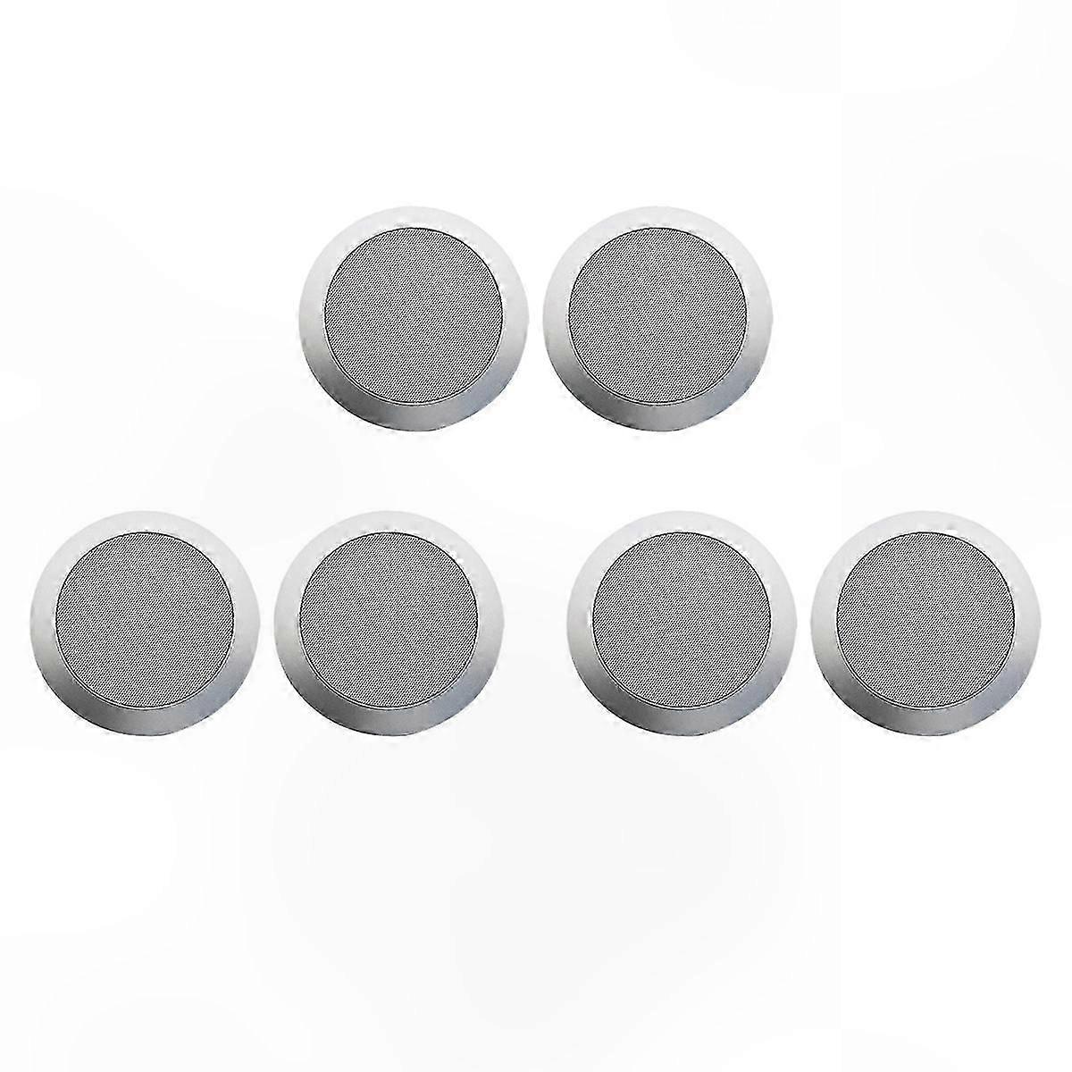 4-Inch Silver Ceiling Speaker Grille for Embedded Audio Systems