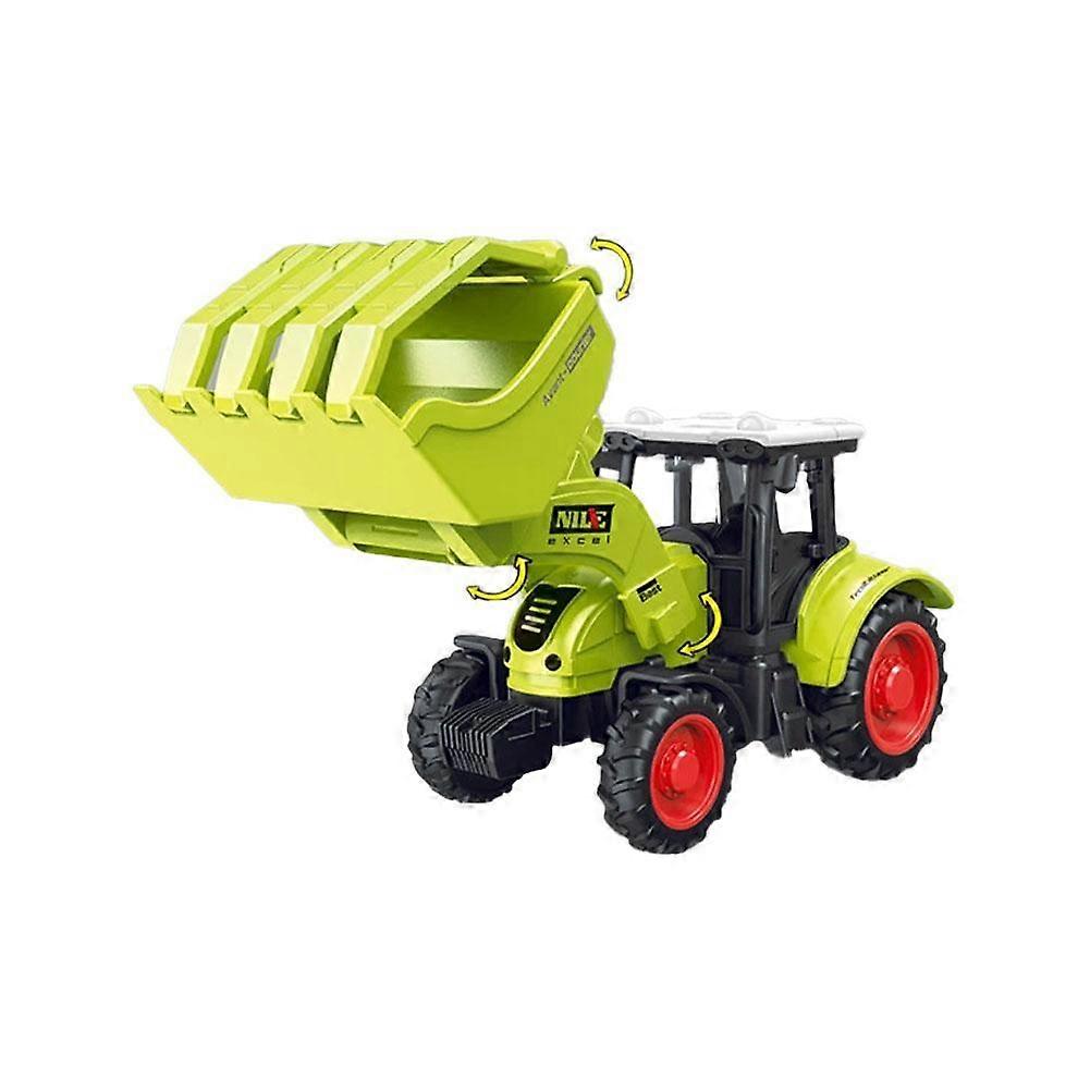 Kids Tractors Toy with Flare Box Wagon Set,Simulation Farm Vehicles Mini Car Model Engineering Car Models Tractor Engineering Cars Tractor Toys Model