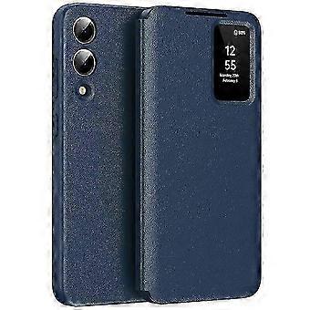 Compatible For Samsung Galaxy S25 Edge Case with Card Holder Smart View Window Leather Phone Cover
