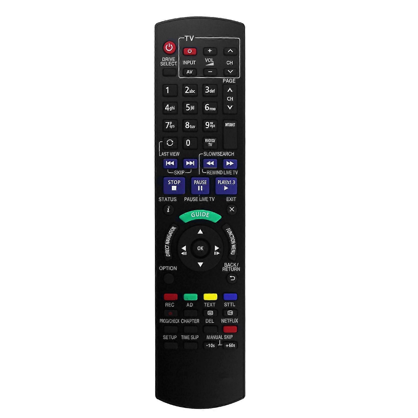 Replace N2QAYB000780 Remote Control for Blu-Ray DVD Recorder