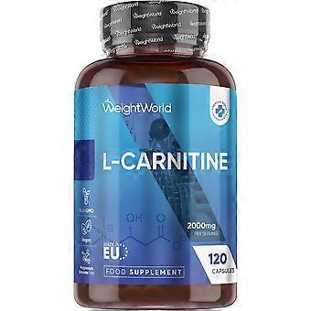 WeightWorld L-Carnitine Capsules 2000mg | 120 Split & Pour Capsules