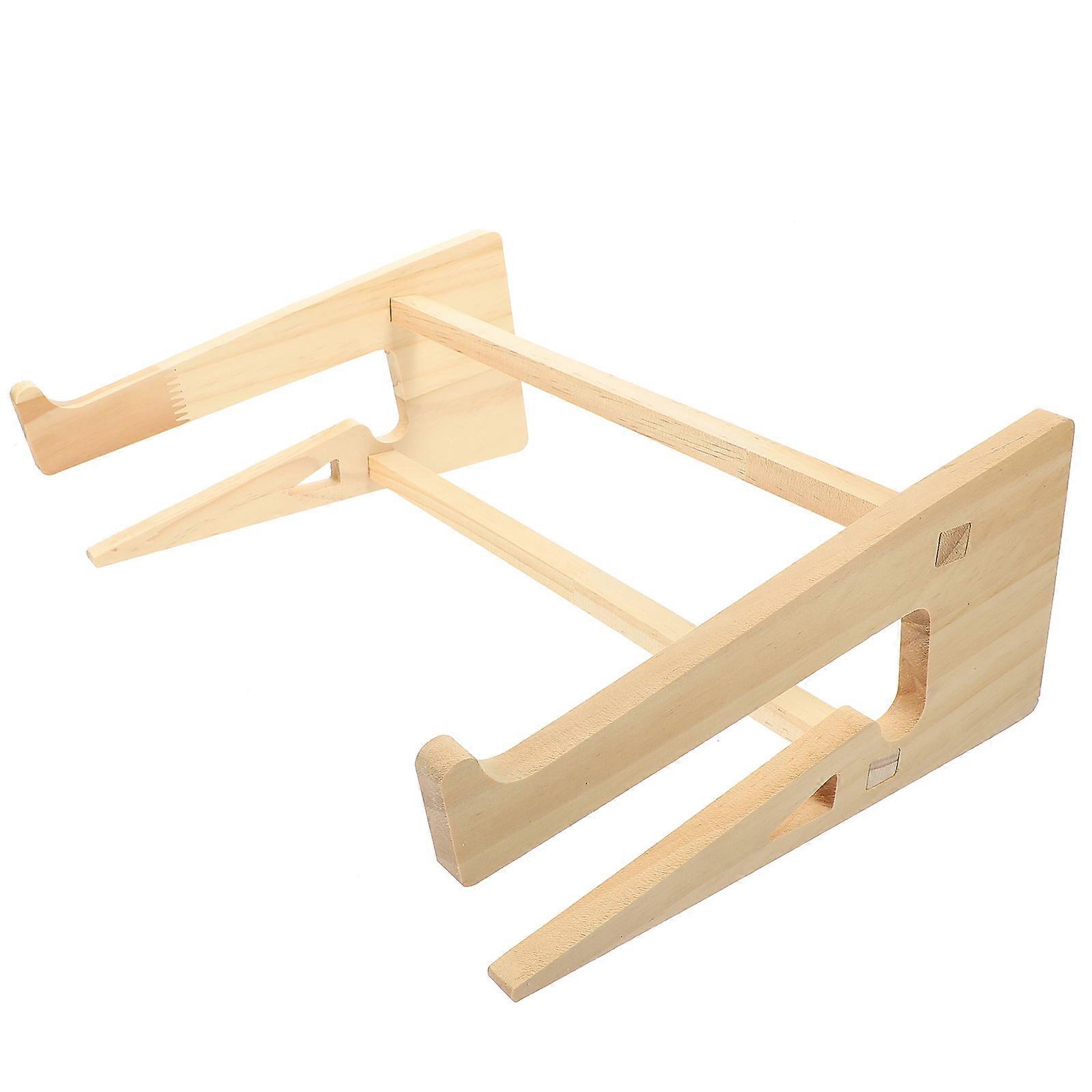 Laptop Riser for Notebook Desk Riser Providing Heightening Support in Beige