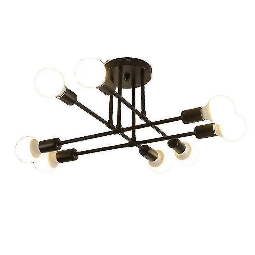 Modern 8-Head LED Ceiling Light compatible with Sleek Bedroom Lighting