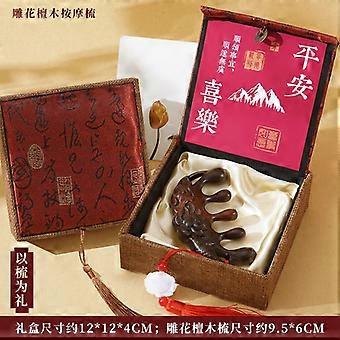 A practical sandalwood comb gift set for mothers, a thoughtful gift set - P style.