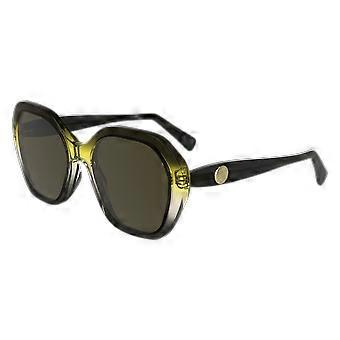 Sonnenbrille LONGCHAMP LO759S 019 TRANSPARENT GRADIENT SCHWARZ/GELB 54/18/140 DAMEN