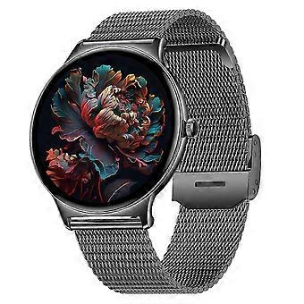 V89 Smartwatch, 1,43-inch AMOLED, Bluetooth-bellen, Vrouwengezondheid, meer dan 100 sportmodi (Zwart)