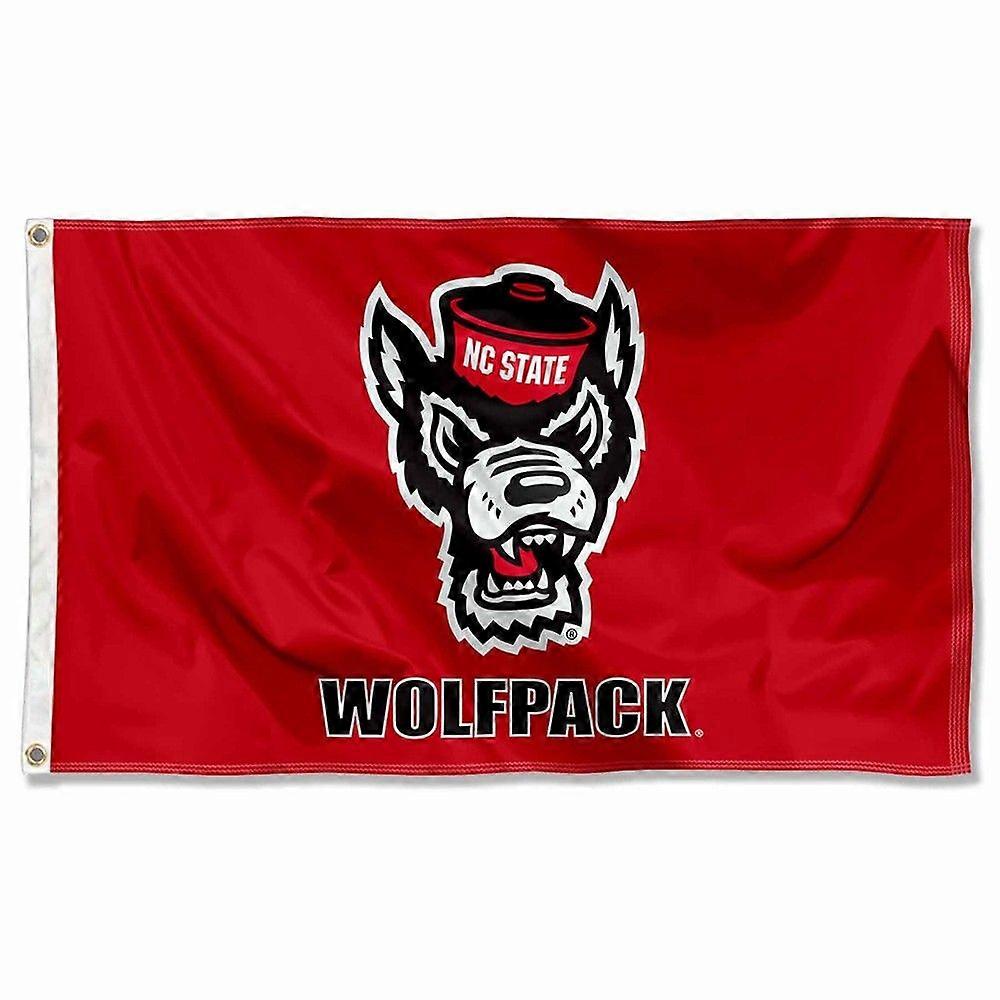 North Carolina State Wolfpack Wolf Logo Flag QD0504