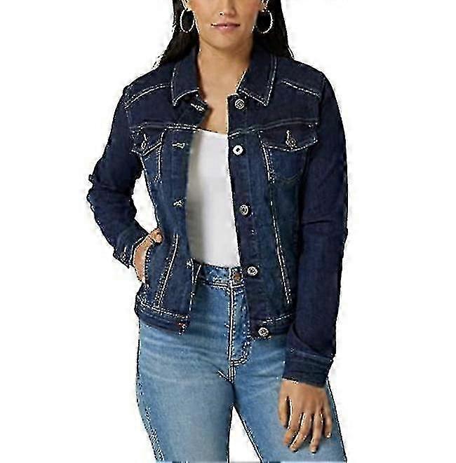 Women's Stretch Denim Jacket, Jean Jacket, Button Up Denim Jacket