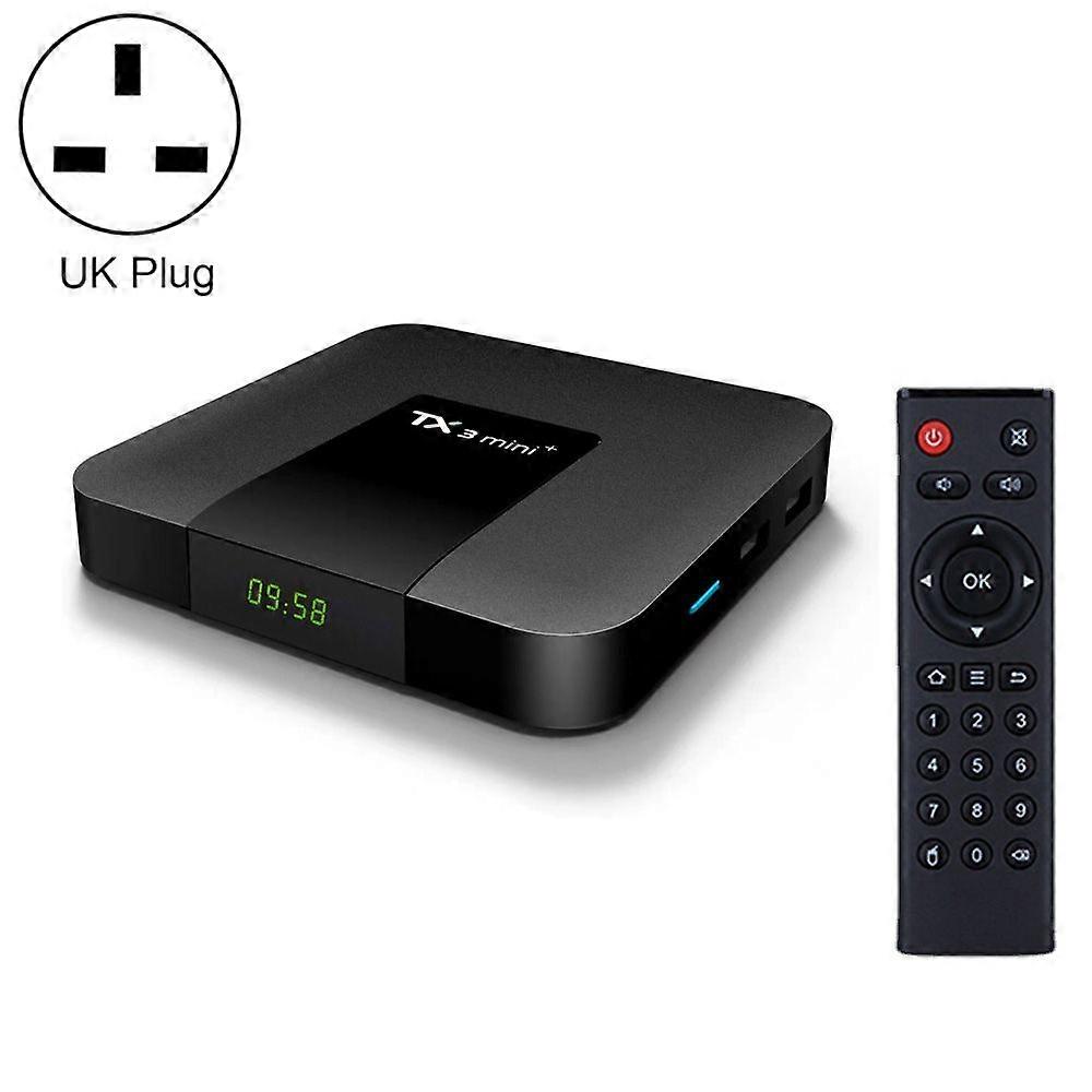 TX3 mini+ Android 11.0 Smart TV Box, 4GB+64GB (UK Plug)