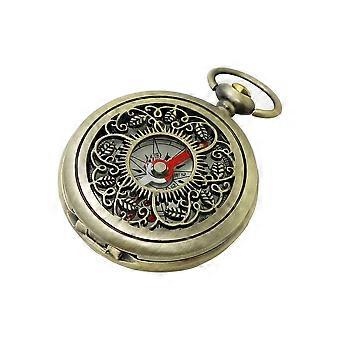 55x46x13mmHiking Compass, Shock-Resistant & Waterproof Brass Camping Tool, Metal Pocket, Compass for Children, Hiking, Camping, Hunting, Climbing, Mil