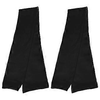 Elastic Calf Sleeves, Lightweight Breathable Polyester, Unisex Black