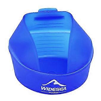 Widesea Camping 250Ml TPE Folding Cup Outdoor Pocket Bowl Tableware Cookware Portable Handle Tourism