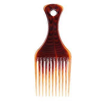 Plastic Wide Tooth Comb Salon Brush Styling Hairdressing Hair Fork Picking Comb (Coffee)