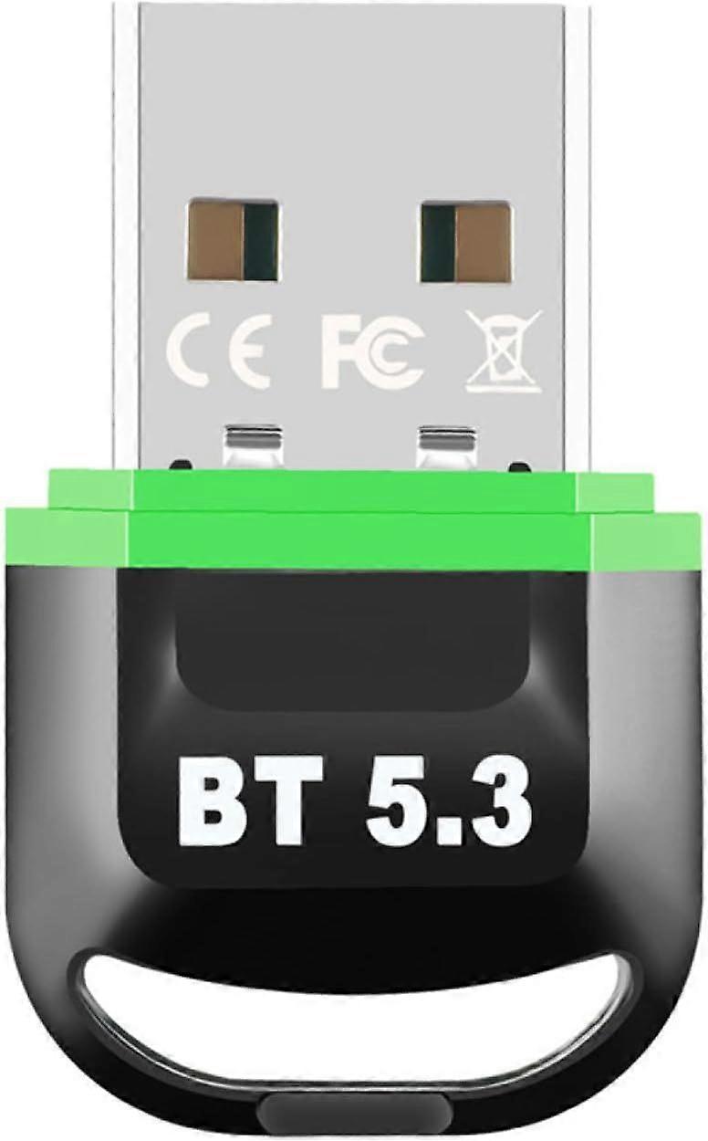 ZEZEFUFU USB Bluetooth 5.3 Adapter for Desktop PC, Receiver Wireless
