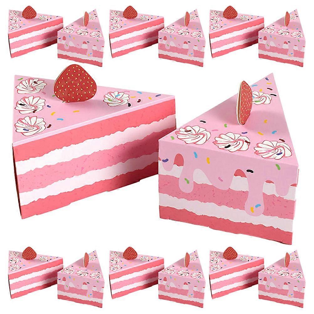 Assorted Color Paper Candy Boxes for Storage 20Pcs Triangle Cake Gift Boxes