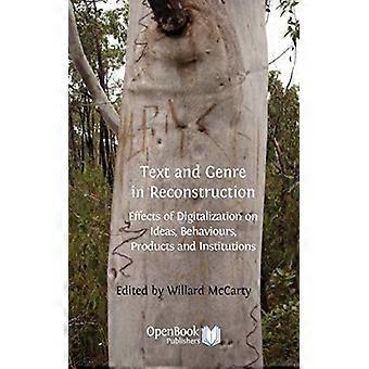 Text And Genre In Reconstruction Effects Of Digitalization On Ideas Behaviour - Open Book Publishers - Paperback - English Book - Business, Finance