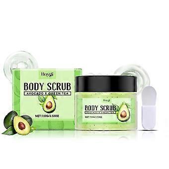 Avocado & Green Tea Body Scrub: Cleans Pores, Removes Impurities, Nourishes Skin