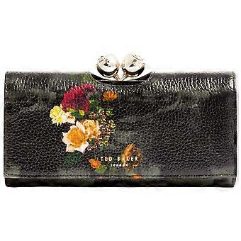 Ted Baker Liieeah bedrukte grote handtas met pompon - zwart