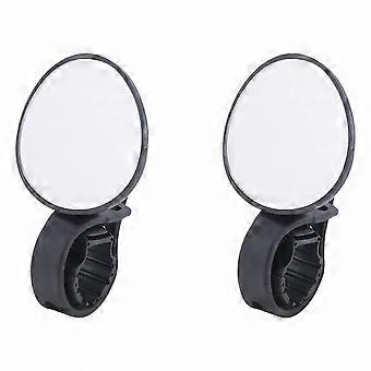 Adjustable Handlebar-Mounted Rear View Mirror, 2X Bike Mirror for Mountain & Road Bicycles
