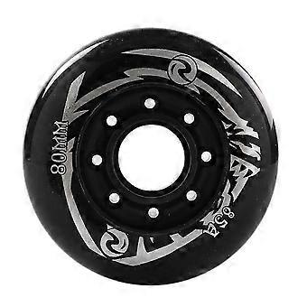 Roller Skate Wheels High Elastic Wear-Resistant Brake Wheels Inline Skating Wheels Roller Skates Flat Flower Wheels 80mm