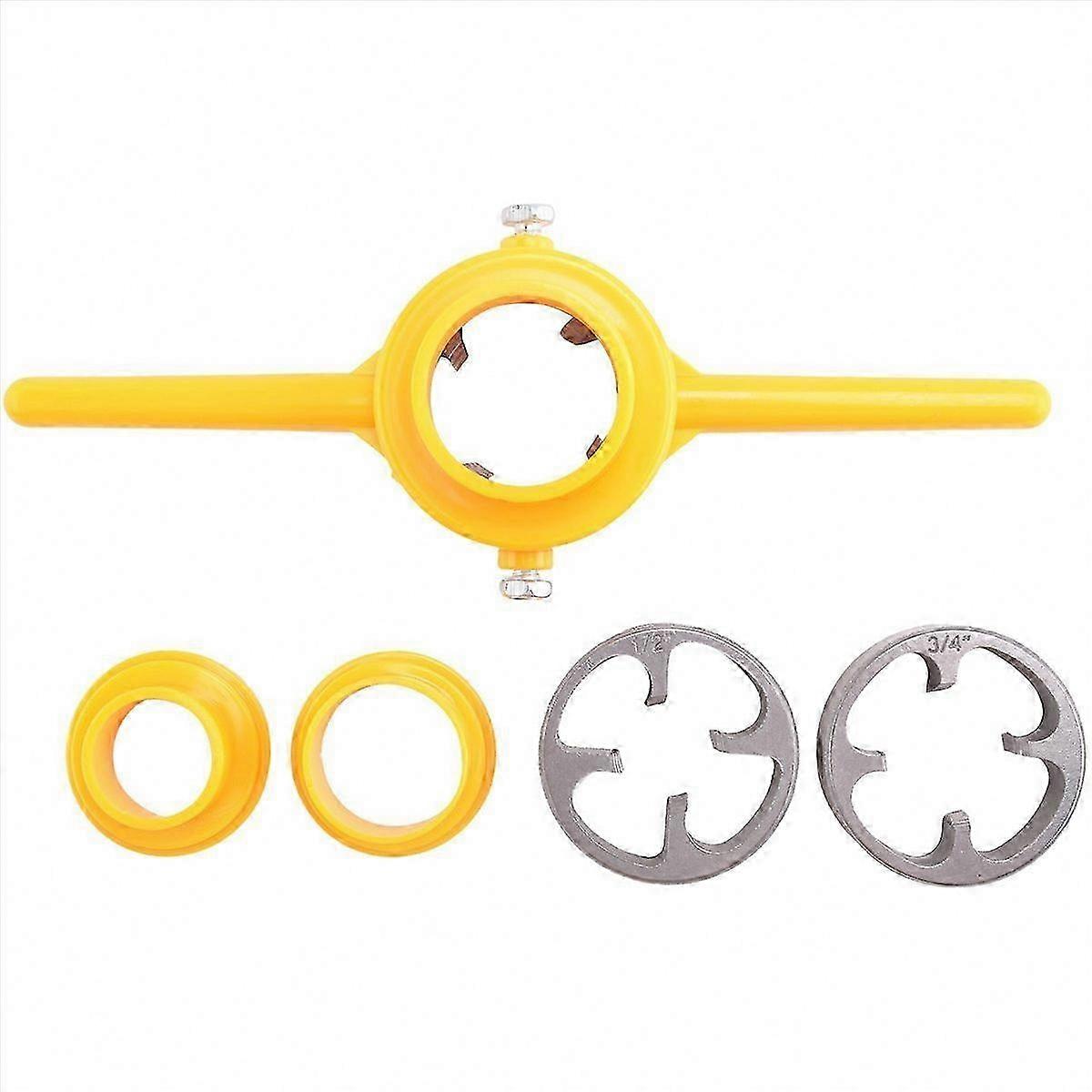 Plastic Pipe Thread Die Kit, 1-Pack PVC Pipe Threader Tool for Plumbing
