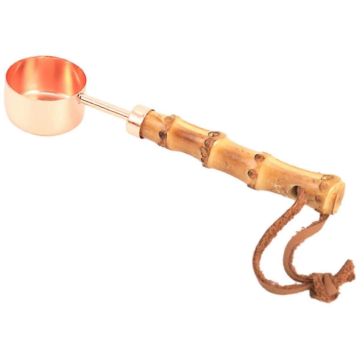 Bamboo Handle Stainless Coffee Scoop