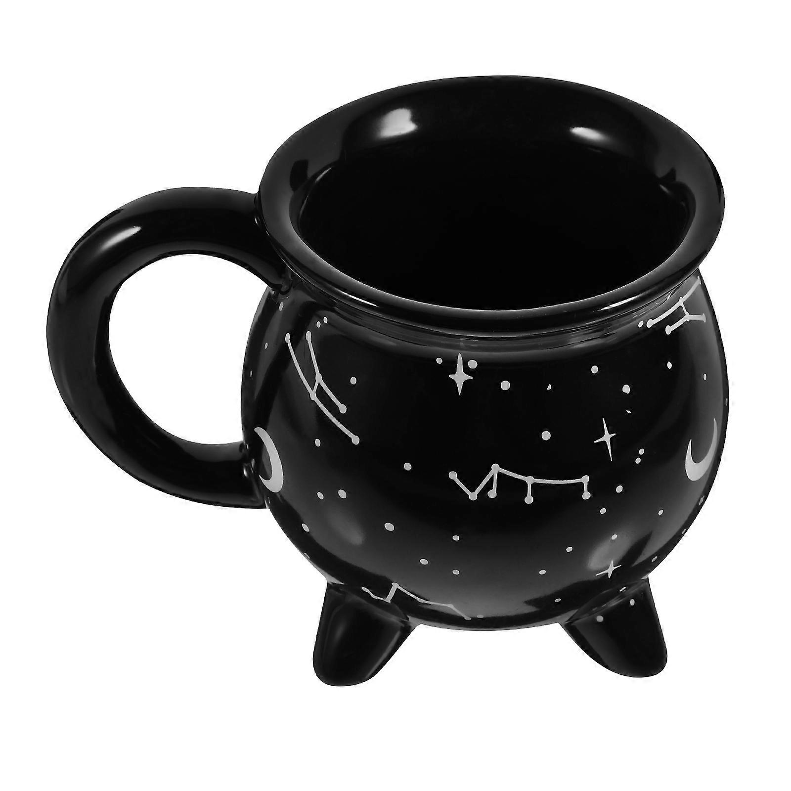 Ceramic Coffee Mug for Drinking Use 4Pcs Witch Cauldron Coffee Cup