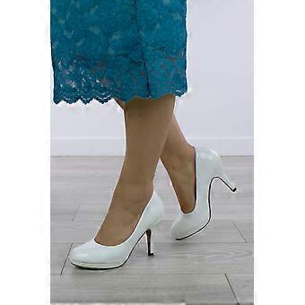 High Heel Patent Platform Court Shoes