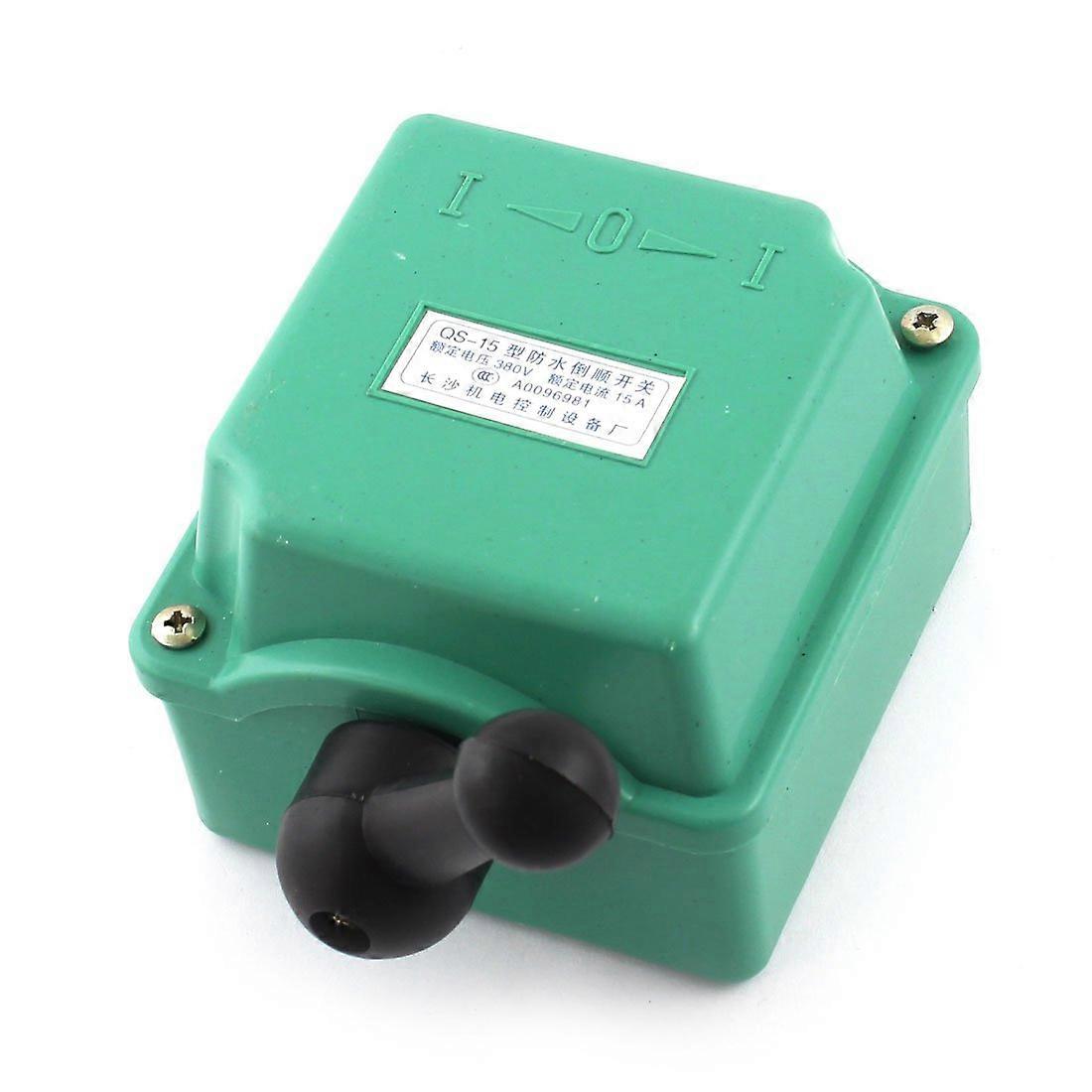 QS15 380V 15A Cam Starter Switch 3 Position Forward Reverse AC Control Changeover Switch
