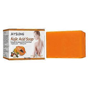 Jaysuing Kojic Acid Soap for Exfoliating Skincare, Cleanses and Moisturizes Skin, Brightens Skin and Reduces Dark Spots