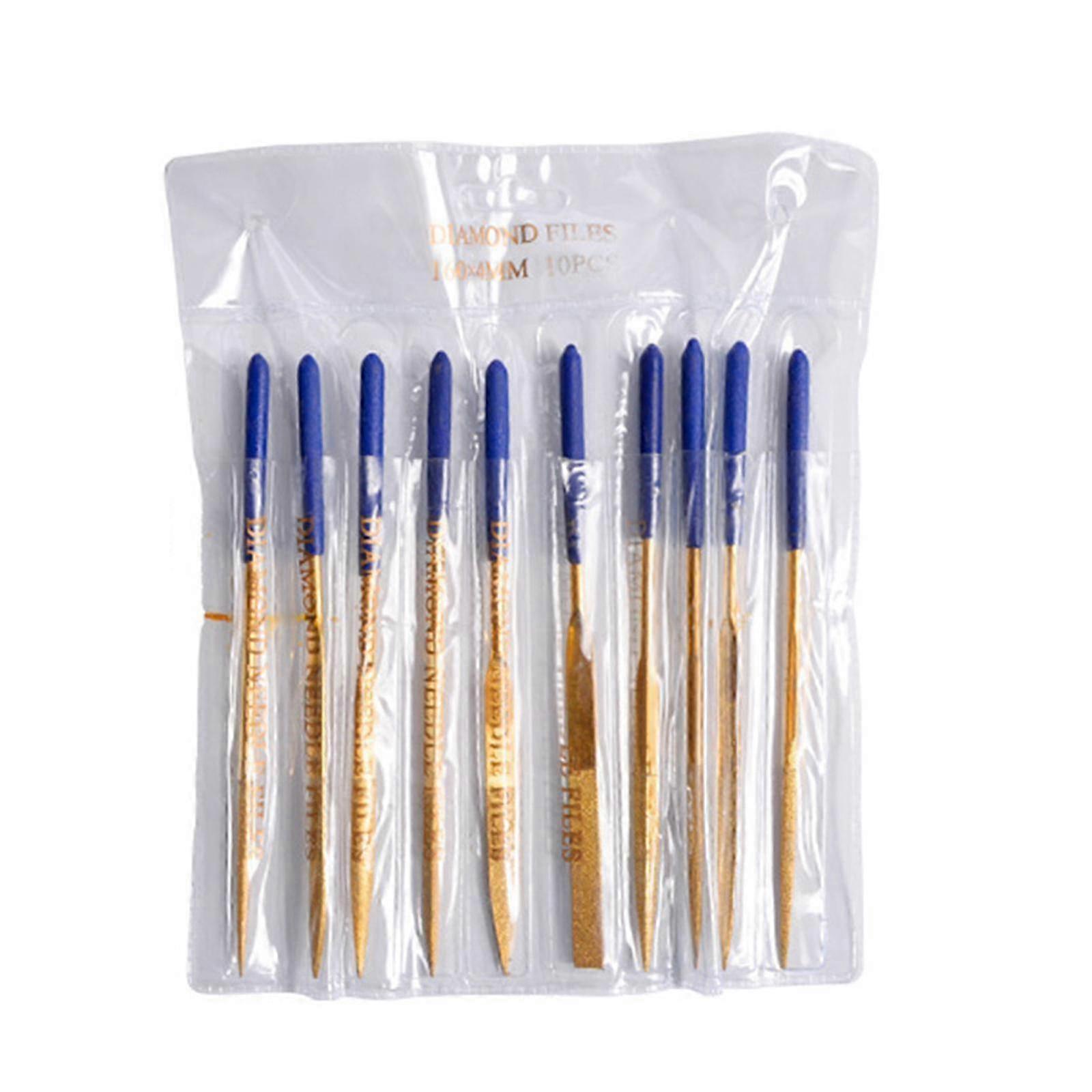 10Pcs Diamond-Coated Micro File Set