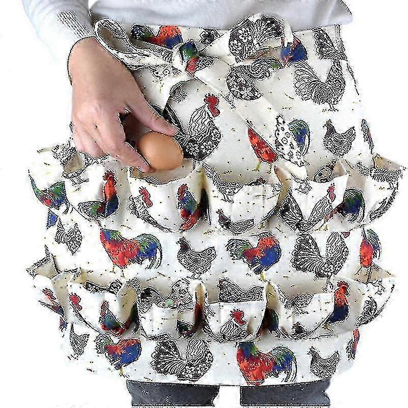 Durable 12-Pocket Egg Apron