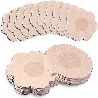 40 Pairs Disposable Nipple Covers, Satin Breast Petals, Self-adhesive