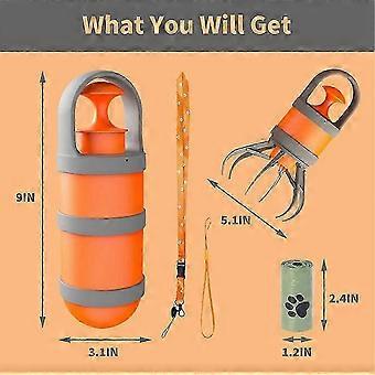 15-Bag Portable Scooper for Grass and Pavement