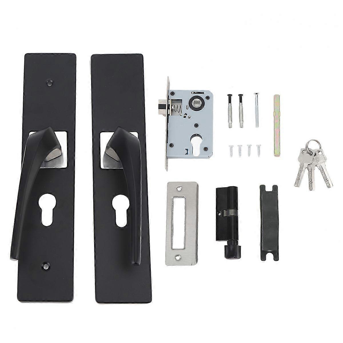 Modern, High-Security, Ergonomic Door Handle Lock Set