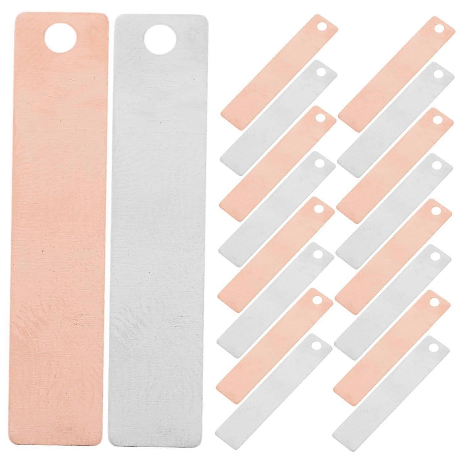 20pcs Copper Zinc Electrode Sheets for Fruit Battery, Electroplating