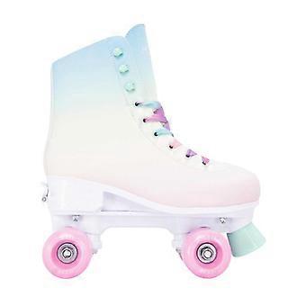 Hot Tuna Womens/Ladies LED Wheels Adjustable Quad Roller Skates