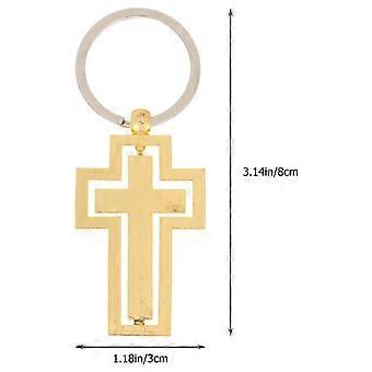 4pcs Cross Keychain Cross Key Ring Car Keychain Women Men Bag Hanging Keychain