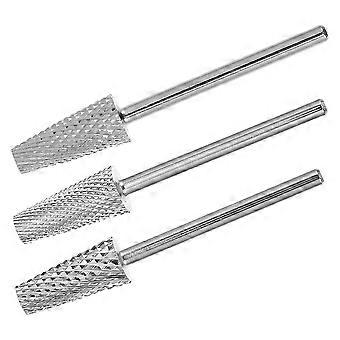 Tungsten Steel Nail Drill Bits for Nail Art Polishing 3Pcs for Home